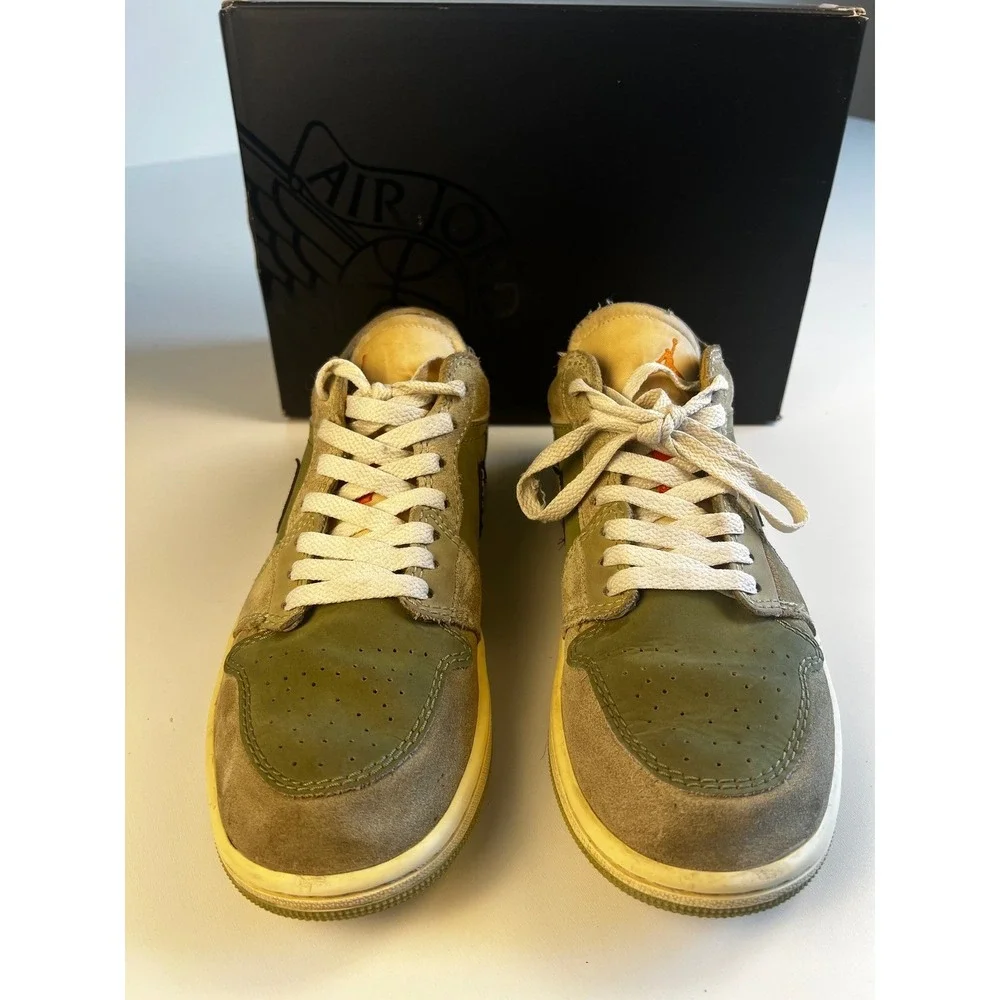 Nike Air Jordan 1 Low SE Craft Sky J Olive Celadon Black Sneaker FD6819-300 Sz 8